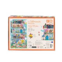 Puzzle Chez les Schmouks (500 pièces) - Les Schmouks - Moulin Roty