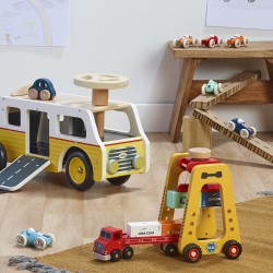 Mini Roadstar - Rennauto vintage aus Holz - Vilac