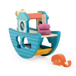 Arche Noah mit Tieren aus Holz - Vilac