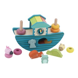 Arche Noah mit Tieren aus Holz - Vilac