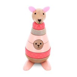 Empilable surprise kangourou en bois - Vilac