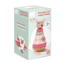 Empilable surprise kangourou en bois - Vilac