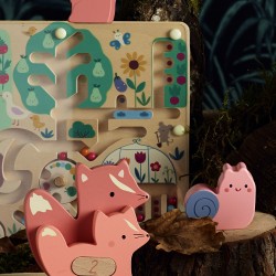 Magnetisches Labyrinth - in meinem Garten - aus Holz für Kinder ab 2 Jahren -  Sarah Betz - Vilac