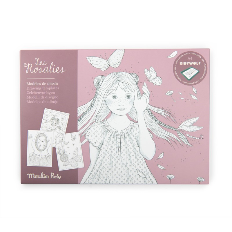 24 Zeichenmodelle Kidywolf - Les Rosalies - Moulin Roty