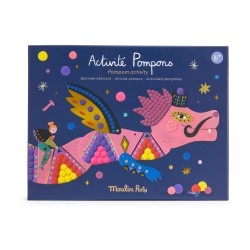 Pompon-Bastelset Drache - Les Comètes Filantes - Moulin Roty