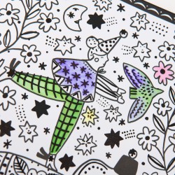Cahier coloriage aquarelle magique - Les comètes filantes - Moulin Roty