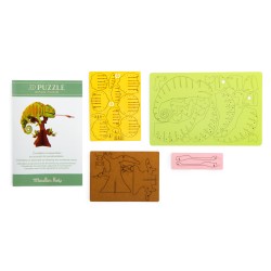 Puzzle 3D Chamäleon - Tout autour du monde - Moulin Roty