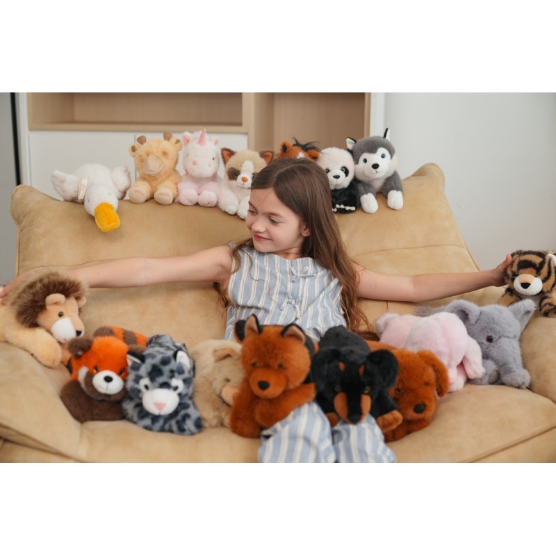 Peluche lestée chien teckel Pumpkin  - Peluches lestées et durables de One Love Plush