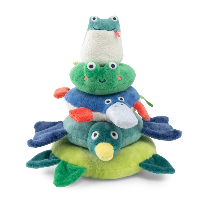 Animaux empilables tissu - La mare aux grenouilles - Moulin Roty