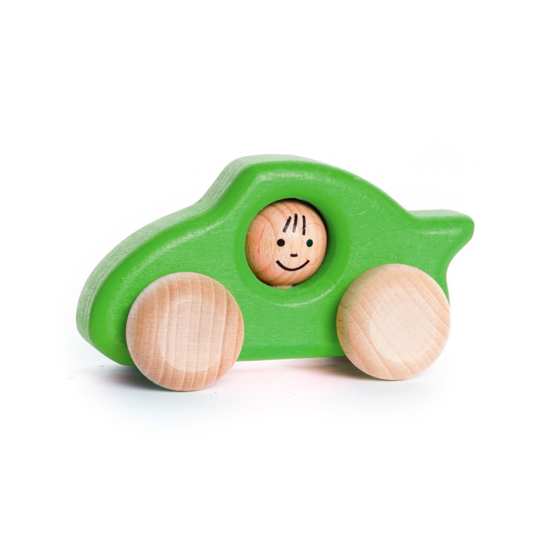 Voiture Porsche vert en bois - Bajo