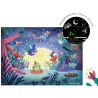 Leuchtpuzzle im Mondschein - La mare aux grenouilles - 24 Teile - Moulin Roty