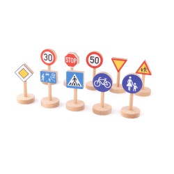 jeu de panneaux de signalisation en baois - Bajo
