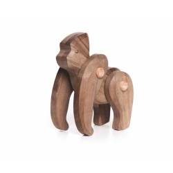 Gorilla aus Holz - Bajo