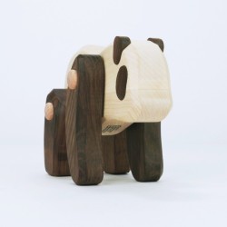 Panda aus Holz - Bajo