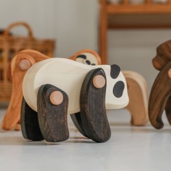 Panda aus Holz - Bajo