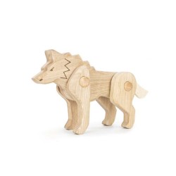 Wolf aus Holz - Bajo
