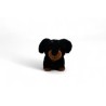 Peluche lestée chien teckel Pumpkin  - Peluches lestées et durables de One Love Plush
