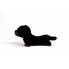 Peluche lestée chien teckel Pumpkin  - Peluches lestées et durables de One Love Plush