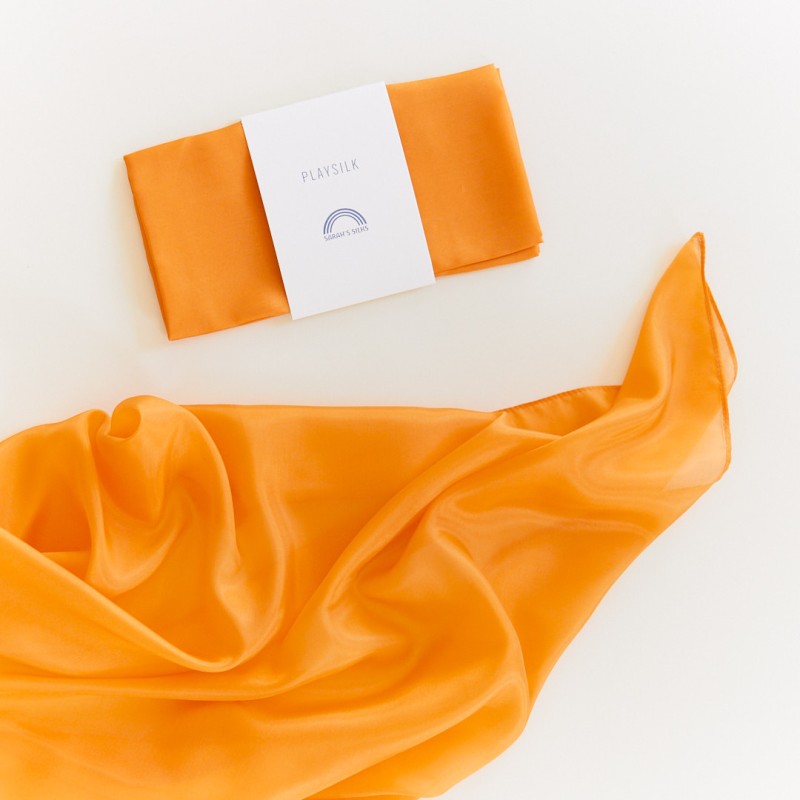 Playsilks - Foulards en soie pour jouer - orange - Sarah's Silks