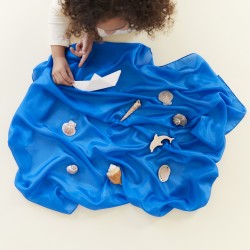 Playsilks - Seidentücher zum Spielen - Königsblau - Sarah's Silks