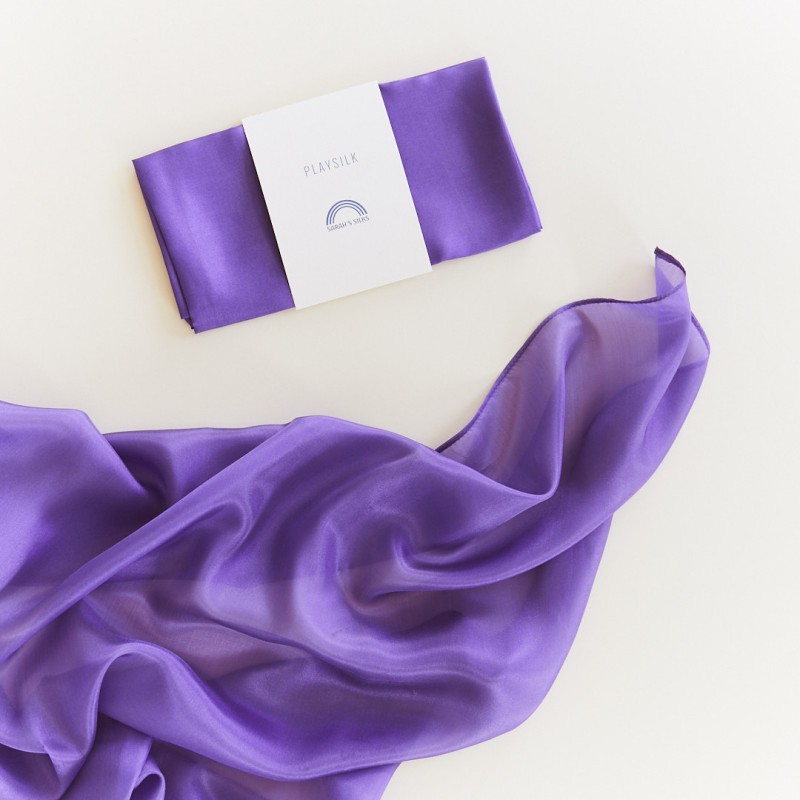Playsilks - Seidentücher zum Spielen - Violett - Sarah's Silks