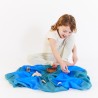 Playsilks Foulard en soie - Foulards en soie pour jouer - Ozéan - Sarah's Silks