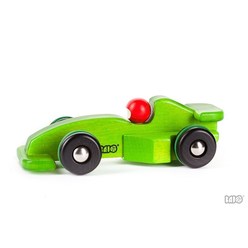 Auto Formel 1 aus Holz grün - Bajo