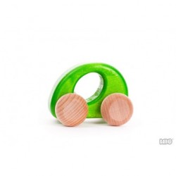 Voiture Ellipse verte en bois - Bajo