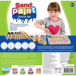 Sand Paint Starter Set, Kinetic Sand, 3 - 99 Jahre
