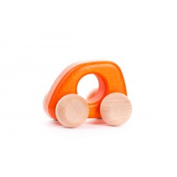 Mini voiture en bois orange - Bajo