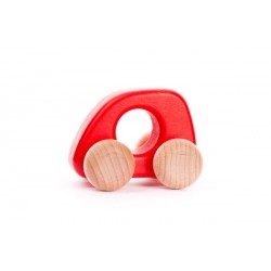 Mini voiture rouge en bois - Bajo