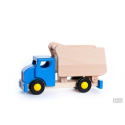 Lastwagen Kipper aus Holz blau - Bajo