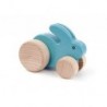 Petit lapin bois turquoise - Bajo