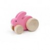 Hase klein aus Holz pink - Bajo