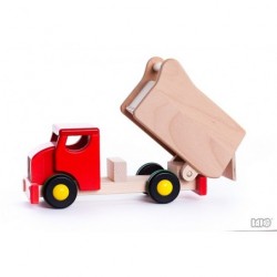 Camion benne rouge en bois - Bajo