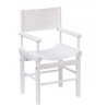 Nouveau fauteuil metteur en scène blanc