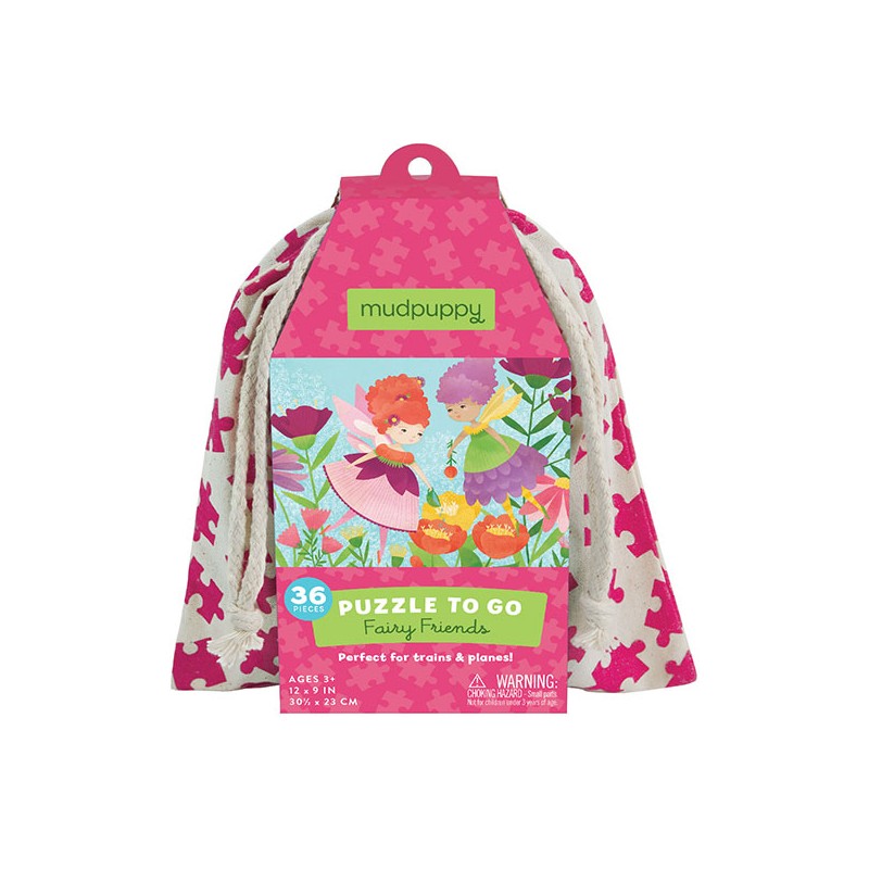 Puzzle To Go Fairy Friends - Les amis des fées 36 pièces - Mudpuppy