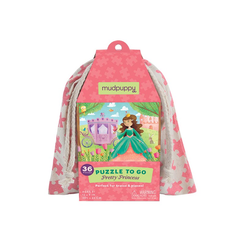 Puzzle To Go Pretty Princess - 36 pièces - Puzzle princesses - Mudpuppy