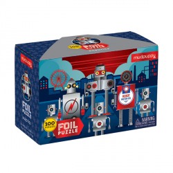 Puzzle de feuilles 100 pièces - Robot Puzzle - Mudpuppy