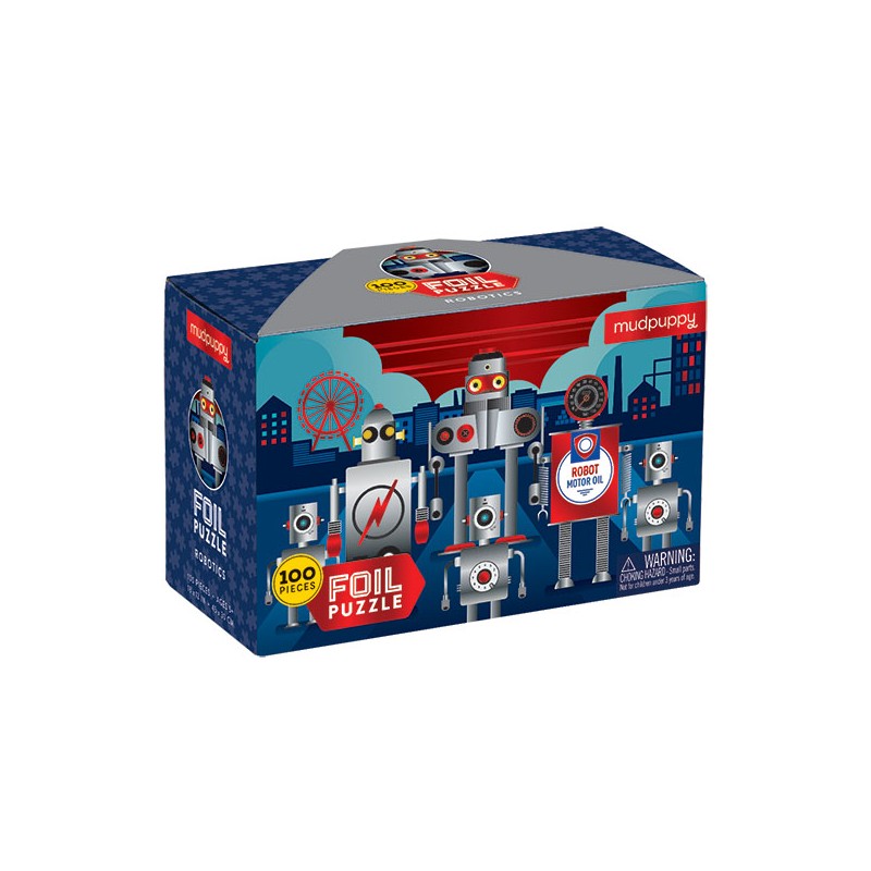Folienpuzzle Roboter 100 Teile - Roboter Puzzle - Mudpuppy