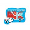 12 pc Mini Puzzle Feuerwehr Auto - Crocodile Creek