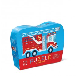 12 pc Mini Puzzle Feuerwehr Auto - Crocodile Creek