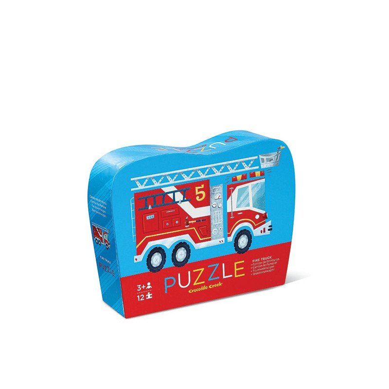 12 pc Mini Puzzle Feuerwehr Auto - Crocodile Creek