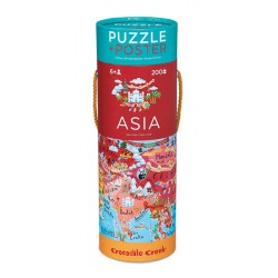 Poster & Puzzle ASIA - 200 Teile - Crocodile Creek