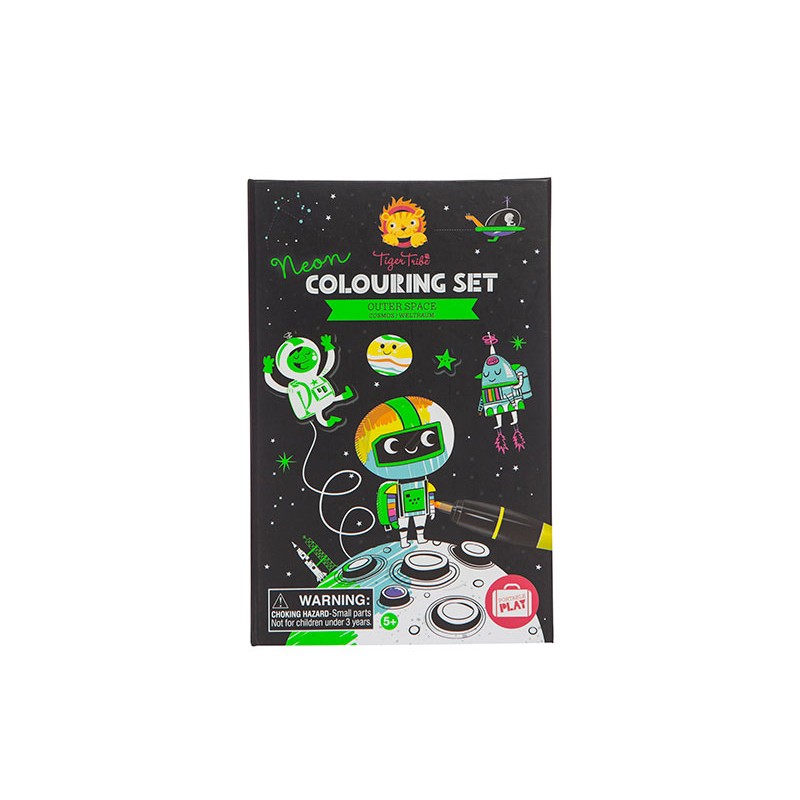 Neon Colouring Sets Outer Space
