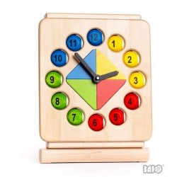 Horloge éducative en bois - Bajo