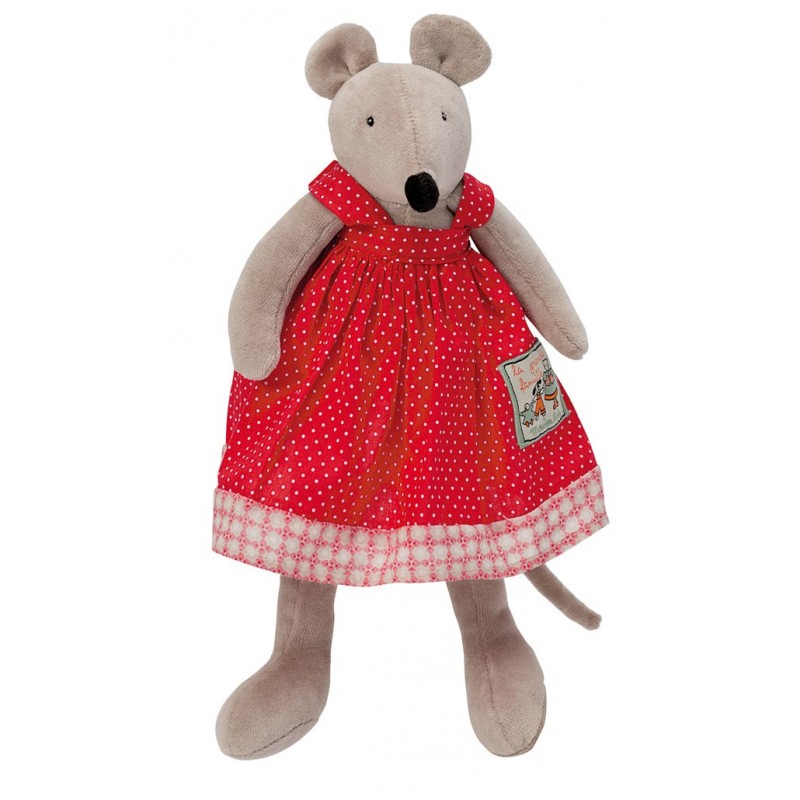 Peluche Nini la souris 20 cm - La grande Famille - Moulin Roty