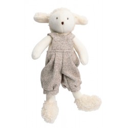 Albert le mouton 20 cm  en Peluche - La grande Famille - Moulin Roty