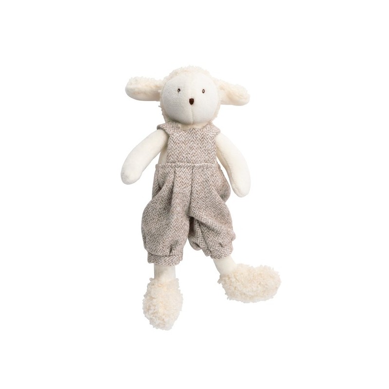 Albert le mouton 20 cm  en Peluche - La grande Famille - Moulin Roty