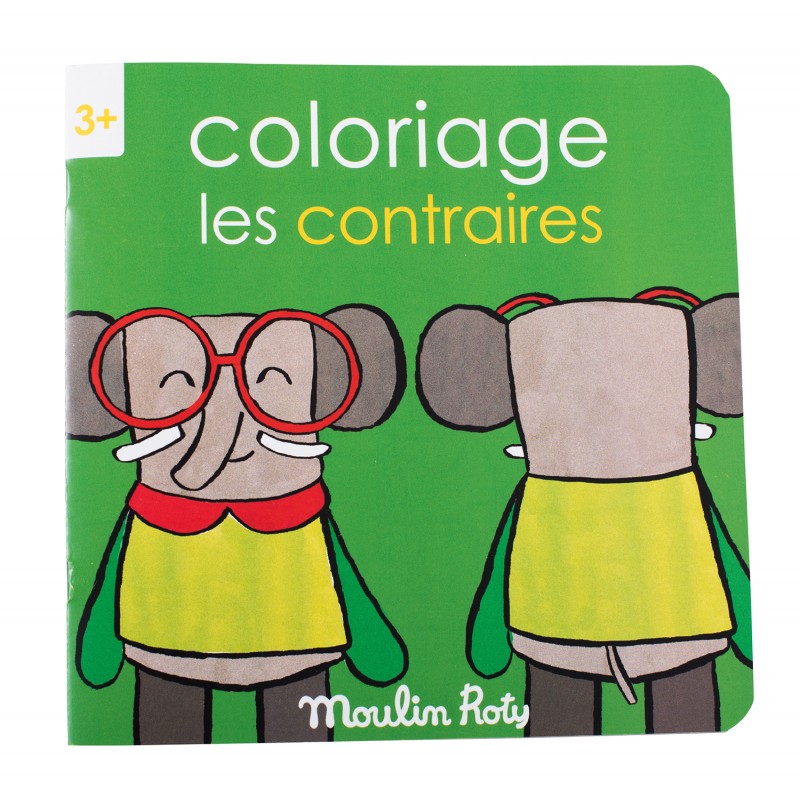 Cahier de coloriage Les contraires - Les Popipop - Moulin Roty